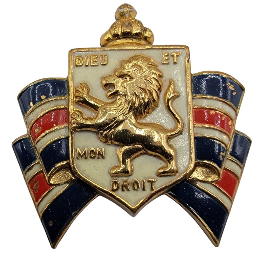 Accessocraft Patriotic Coat Of Arms Wwii British War Relief Society Lapel Badge